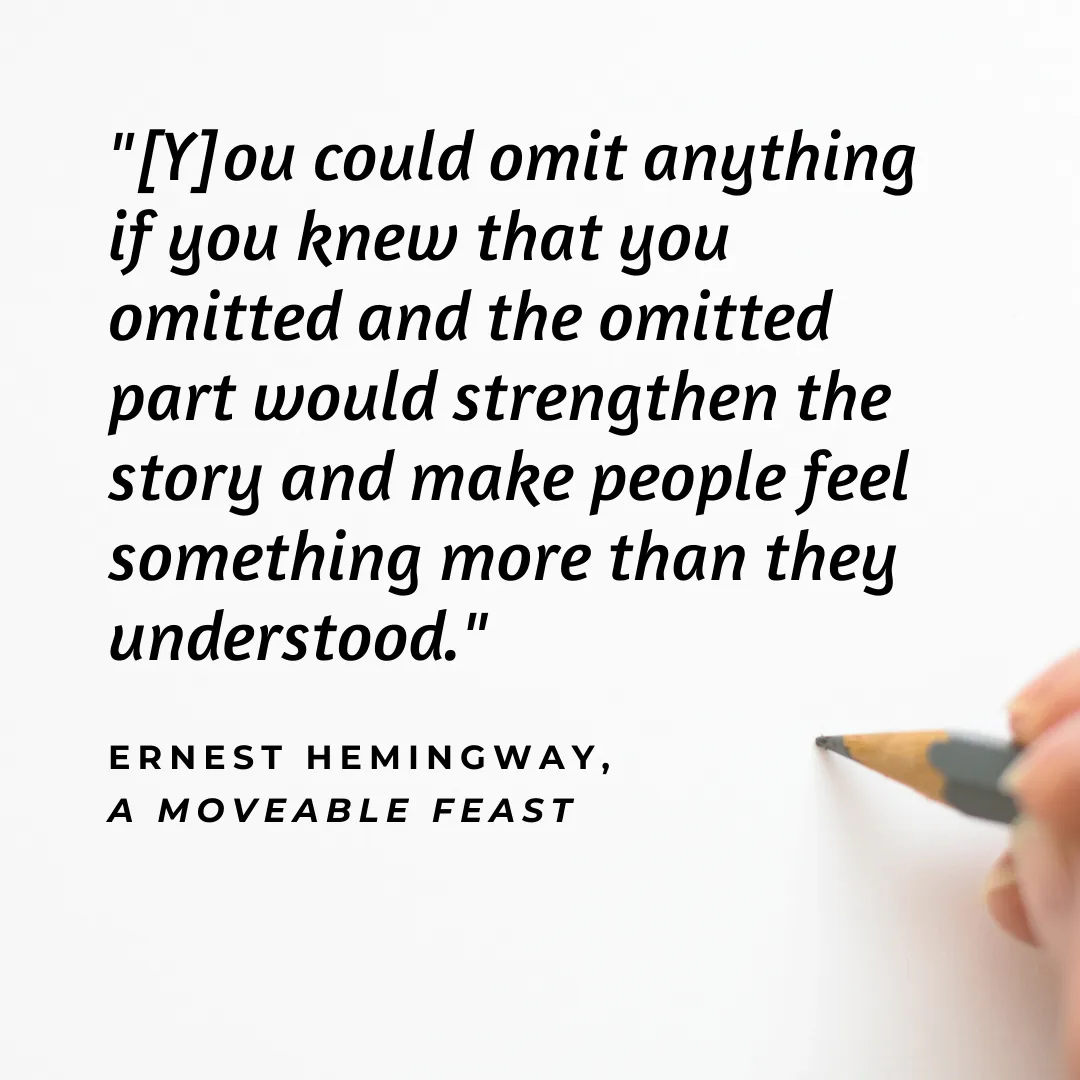 hemingway quote omitting 020420